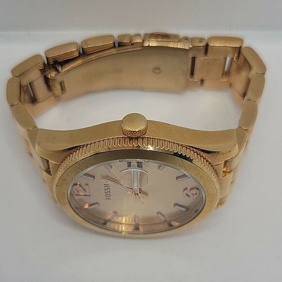 Fossil Boyfriend ES3587 Women's Stainless Steel Analog Dial Quartz Watch DE78 - Picture 7 of 10